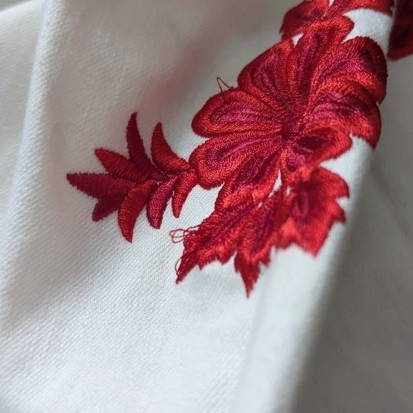 Banana Republic Wide Leg Embroidered Jeans - Picture 12 of 12